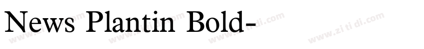 News Plantin Bold字体转换